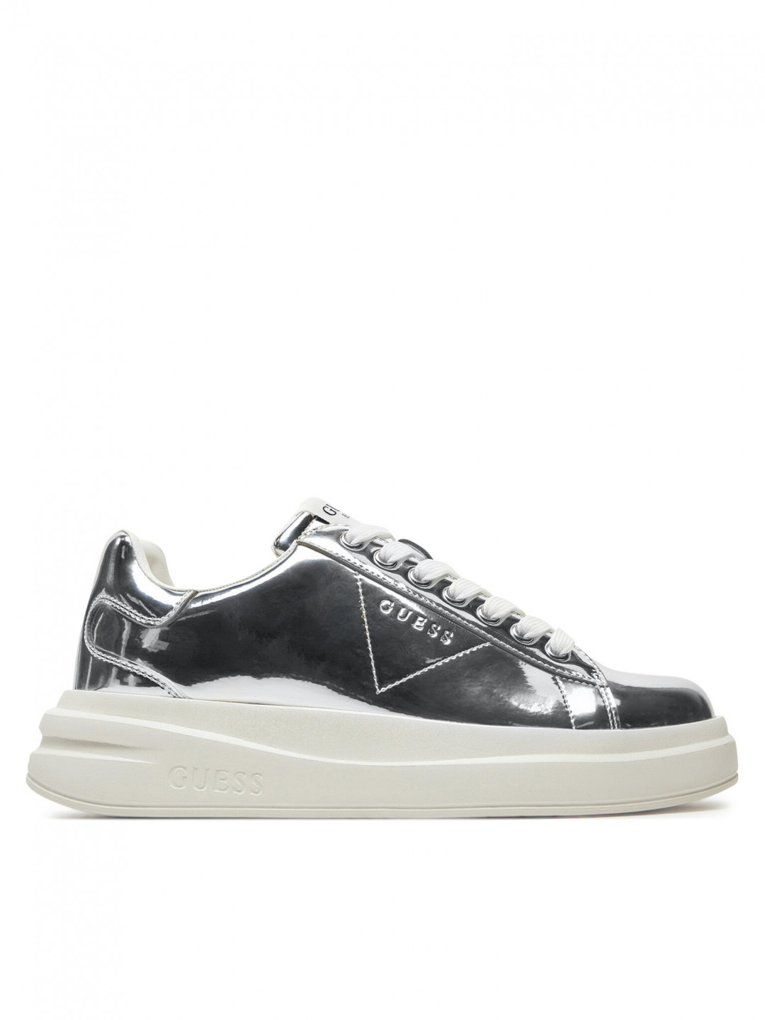 Guess Sneakersy FLPELB PAF12 Stříbrná